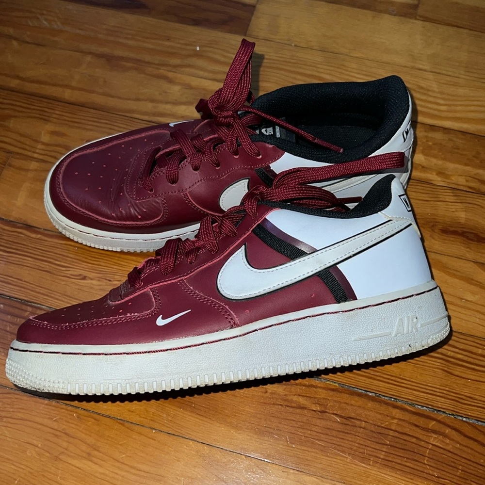 Red Nike Air Force 1s